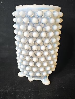 Vintage Hobnail Milk Glass Vase